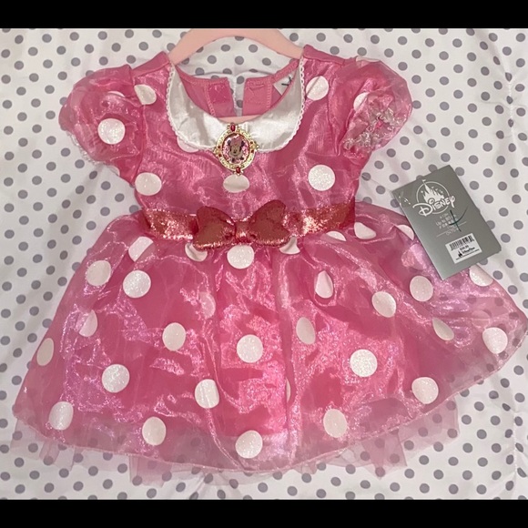 pink minnie mouse dress 12 months Minnie Mouse Costume Bodysuit for Baby Pink